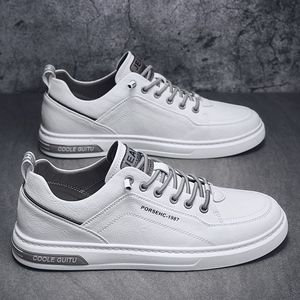 Zapatos Casuales de Cuero, Estilo Nuevo Primavera/Verano 2026 - Zapatillas Blancas para Hombre - Zapatos Blancos Deportivos de Invierno, Estilo Walking - Product Image 3
