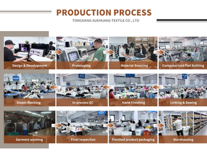 <span class=keywords><strong>Gilet</strong></span> en tricot 100 % laine pour <span class=keywords><strong>femme</strong></span>, col en U, rayé, essentiel pour le printemps, vente en gros OEM ODM - Product Image 6