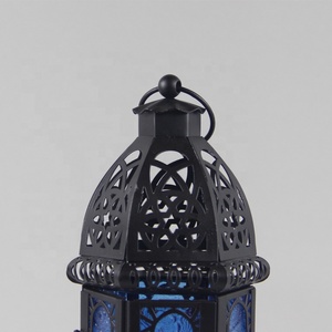 Bán Sỉ Trang Trí Giá Đỡ Nến Ma-rốc Trang Trí Ả Rập Đèn Lồng Ramadan Với Kính Màu - Product Image 5