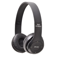 Écouteurs HiFi basse pliables prend en charge le casque à carte TF P47 écouteurs sans fil 5.0 BT casque de jeu sans fil avec microphone
