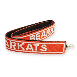 BEARKATS Sangle en sangle tissée perlée avec logo en relief, accessoire de sac à main vintage, écologique, tendance et à la mode - Product Image 1