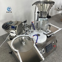 Machine de remplissage et de sertissage rotative de bureau pour produits lyophilisés, flacons en verre de 2 ml, 5 ml, 10 ml, 20 ml, pour sérum, huiles essentielles et parfums