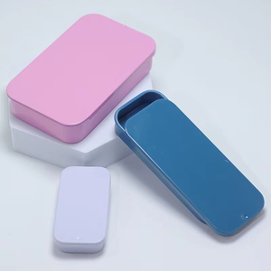 Caja metálica deslizante rectangular pequeña vacía personalizada al por mayor de fábrica para jabón sólido perfumado de menta reciclable - Product Image 4