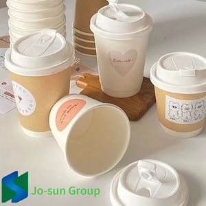 Customized Printing Disposable Pla Double Wall Coffee Paper Cups for Home and Office