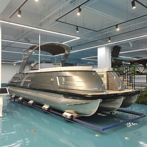 Bote Pontón de Lujo de 27 pies para Fiestas, con Motor Fuera de Borda y <span class=keywords><strong>Remolque</strong></span>, para Paseos y Entretenimiento en el Lago - Product Image 3