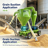 2026 Neue 50T/H Dieselmotor-Pneumatik-Getreidesaugmaschine – Tragbarer Weizen-, Mais-, Reislader/-entlader für Farm- und Silo-LKW