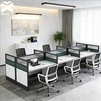 Poste de travail pour centre d'appels avec cloison, table de bureau modulaire, poste de travail en îlot, bureau, mobilier de bureau BPO