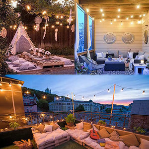 Al Aire Libre LED resistente a la intemperie probado 65 pies 20 bombillas repelente de mosquitos luces de cadena para Patio patio trasero cubierta Camping - Product Image 5