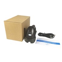 Lecteur de codes-barres intelligent sans fil 2D CMOS portable avec support 433 MHz, scanner de codes QR noir USB pour réparation d'écrans mobiles A4, en stock