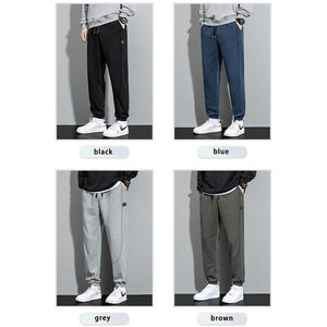 Pantalon de Sport Décontracté en Pur Coton Nouveau Modèle Homme, Grossiste OEM, Pantalon <span class=keywords><strong>Jogging</strong></span> Épais Surdimensionné avec Conception de Logo Personnalisé - Product Image 3