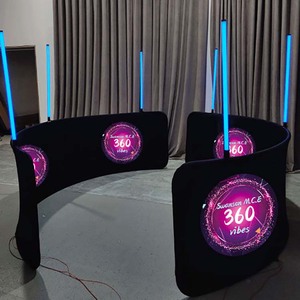 Cabina de Fotos Portátil Octogonal para Selfies, Venta Caliente 2026, Alquiler Comercial, Cabina de Fotos 360 con Fondo Personalizado con Logotipo - Product Image 4