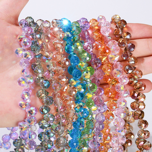 <span class=keywords><strong>Perline</strong></span> di Vetro Cristallo Sfaccettate Colorate all'Ingrosso per Creazione di Gioielli Fai-da-Te, Bracciali, Collane, Orecchini e Accessori - Product Image 2