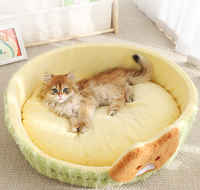 Ganzjahres-Katzen- und Hundebett Neues Kreatives Halbgeschlossenes Design Extra Großes Haustierhaus Abnehmbar Waschbar PP-Material Faltbar