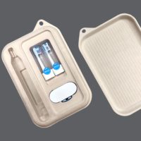 Nouvelle boîte moulée en pâte à papier biodégradable pour l'emballage de produits électroniques