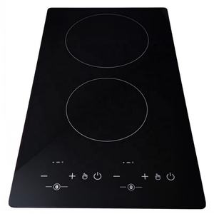 Table de cuisson à induction en verre céramique à 2 brûleurs intégrés, cuisinière infrarouge verticale 3000W - Product Image 4