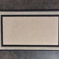 Tapis de porte en polyester gris extérieur en caoutchouc pour sublimation