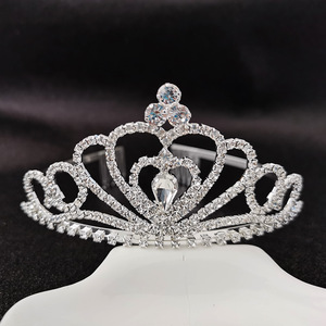 Couronne en strass <span class=keywords><strong>de</strong></span> luxe faite à la main, couronne en cristal, diadème, couronne <span class=keywords><strong>de</strong></span> mariage, couronne <span class=keywords><strong>de</strong></span> mariée avec peignes, <span class=keywords><strong>reine</strong></span>, princesse, diadèmes - Product Image 4