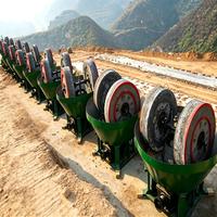 Équipement de broyage à moulin rond, machine à broyage à deux roues à tambour humide pour minerai d'or