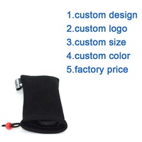 Nylon Mesh Trekkoord Telefoonzak Met Aangepaste Label Logo Me-20