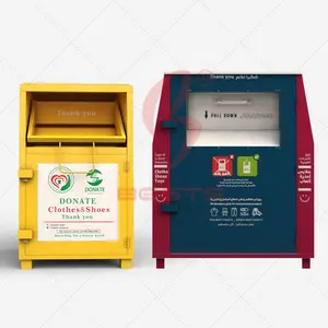 Factory Price Used Clothes Recycling Bins For Textile Recycling Metal Recycling Bins
