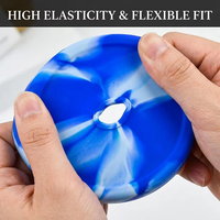 Couvre-gobelet en silicone avec paille, couleurs assorties, grande capacité, bouteille d'eau résistante à la chaleur, incassable, compatible lave-vaisselle/micro-ondes, pour le sport