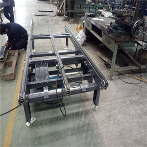 Transportador de cadena de doble velocidad personalizable de China, línea de montaje de palés ajustable <span class=keywords><strong>con</strong></span> correa de goma para industrias de restaurantes - Product Image 6