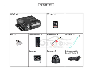 4CH 1080P Two <strong>SD</strong> <strong>Card</strong> Mobile Dvr Nvr Recorder Mobile <strong>Mdvr</strong> with 4 IR Night Vision Waterproof Cameras for Truck/Bus/Van - Product Image 6