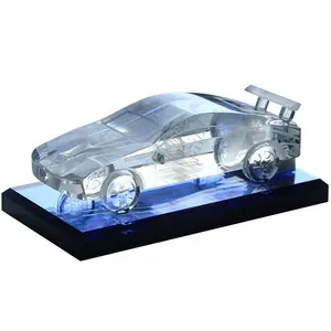 装饰或礼品纪念品时尚水晶玻璃汽车模型