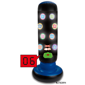 Sacco da Boxe Gonfiabile Autoportante per Bambini con Punteggio Automatico, Riempibile con Acqua, in PVC, per Esercizi Divertenti di Pugilato - Product Image 2