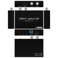 Carte de capture HDMI SDI vers USB, USB3.0 1080P60fps, carte de capture vidéo de jeu SDI, convertisseur SDI vers HDMI