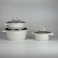 Ensemble de 6 casseroles et poêles modernes en alliage d'aluminium durable 20/24/28CM avec couvercles en verre écologiques et base multicouche pour gaz et induction