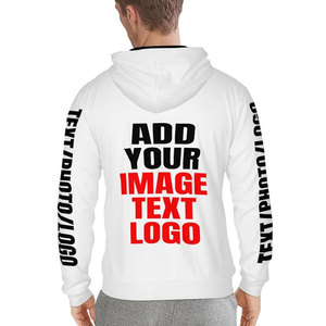 Sudadera con capucha y cremallera completa de algodón grueso para hombre y mujer con logo OEM personalizado - Product Image 4