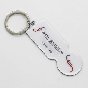 Shopping Trolley Coin Token Chip Metal Stainless Steel Iron <b>Keychain</b> Supermarket Shopping Cart Tokens Release Key Chain - Product Image 5