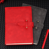 Organiseur de bureau en cuir rigide A5 personnalisable, carnet de notes avec reliure cousue, boucle thermique haut de gamme, logo imprimé