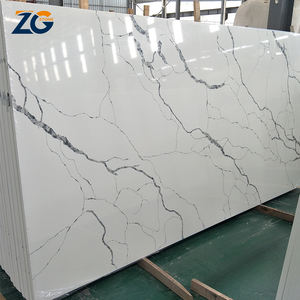 ZGSTONE Calacatta, losa de piedra de cuarzo blanco, encimera de cocina, losa de cuarzo Artificial de mármol para encimera de cocina de baño - Product Image 4