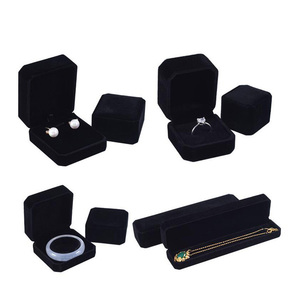 High-grade Jewelry Box <strong>Vintage</strong> Velvet Ring Necklace Pendant Packaging Portable Jewelry Display <strong>Boxes</strong> - Product Image 2