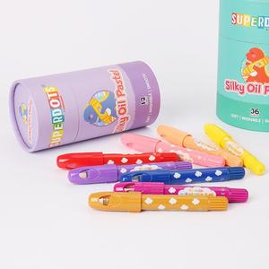 Pasteles al Óleo Lavables Tipo Rotatorio, 12 Colores, Crayones Suaves para Dibujar, Mezclar, Sobreponer, Sombrear, Materiales <span class=keywords><strong>de</strong></span> Arte para Artistas y Principiantes - Product Image 1