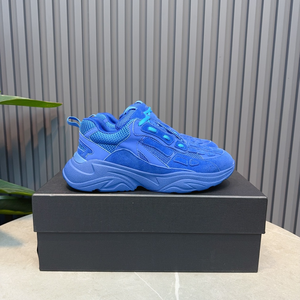 Chunky Color <b>Block</b> Dad Sneakers with Mesh Upper for Streetwear and Daily Wear - Product Image 4