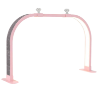 Lampe à ongles carrée UV LED 45W 2-en-1 pliable, lampe de manucure à commande tactile, lampe de table de beauté pour salon de manucure