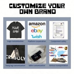 Wholesale Custom Printed Knitted 100% Cotton <b>T</b> Shirts for Men High Quality Oversize - Product Image 5