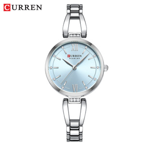นาฬิกาควอตซ์ผู้หญิง Curren 9092 ดีไซน์หรูหรา สำหรับใส่ทุกวัน กันน้ำ ตัวเรือนสแตนเลสสตีลเรียบง่าย ลายการ์ตูน - Product Image 2