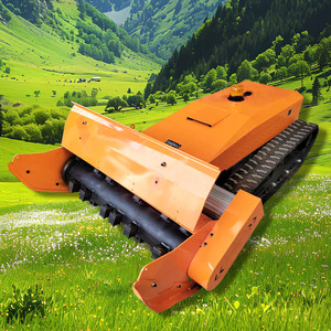 Industrial Grade 4-Stroke Gasoline Tracked Slope 4x4 Wheeled <strong>Lawn</strong> <strong>Mower</strong> with 196cc Engine Flat Blade Cutting and Mulch Disposal - Product Image 1