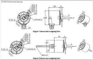 ตัวเข้ารหัสสัมบูรณ์เส้นผ่านศูนย์กลางภายนอก58มม. แหวนจับตาบอดรูขนานสัญญาณเอาต์พุต IP65/IP68 5V-30VDC 65536สาย Profibus - Product Image 6