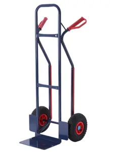 HT2009 Warehouse Hand Trolley To Transport Goods Rolling Utility Cart Supermarket Compact Hand Trolley Luggage Cart