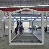 Casa Prefabricada de 20 pies con Estructura de Acero Galvanizado, Estructura de Almacén para Producción Agrícola de 40 pies