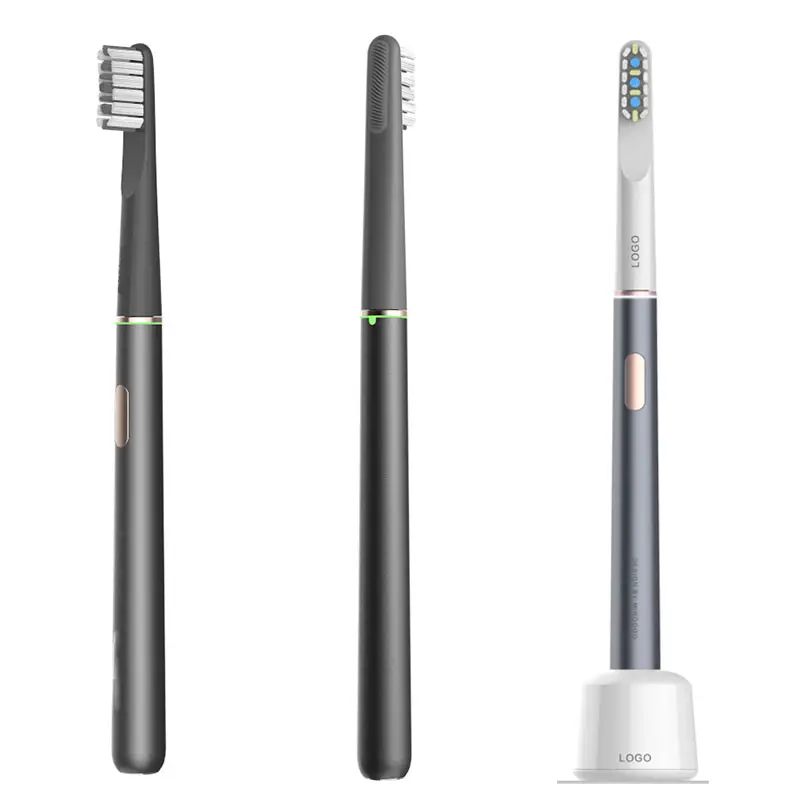 LULA New Design USB Charging Black Vibrating Electric Toothbrush OEM Travel Case Wireless Charging Electric Toothbrush Factory