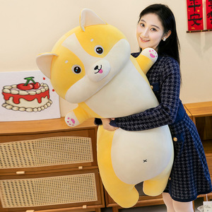Cute Dog Plush Pillow <b>Toy</b> PP Cotton <b>Stuffed</b> Animal Dog Long Pillow Sleeping Hugging Doll Birthday Gift Home Decoration Wholesale - Product Image 4