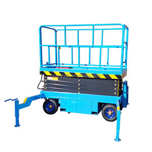 Plataforma Elevadora de Tijera Eléctrica Móvil Mini de 6m 8m de Calidad, Elevadores de Tijera Hidráulicos de Movimiento Manual - Product Image 1