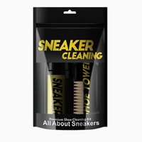 Kit d'entretien de chaussures de combinaison de nettoyage de baskets en trois pièces avec brosse à serviette propre