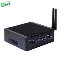 ELSKY Mini PC J4125 sans ventilateur avec Intel Celeron Gemini Lake Quad Cores J4125 refroidissement passif parfait petit ordinateur industriel